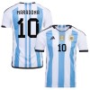 Camisola Argentina 3 Star MARADONA 10 1º Equipamento Mundial 2022 Manga Curta